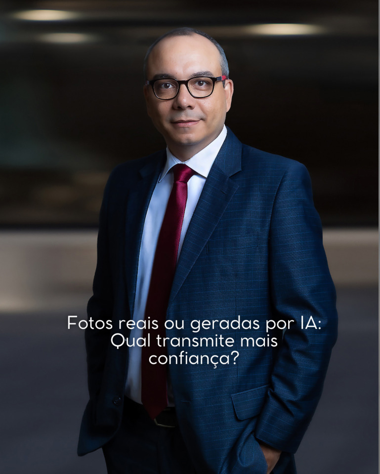 Fotos reais ou geradas por IA: qual transmite mais confiança? Fotos reais ou geradas por IA: qual transmite mais confiança?